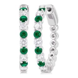 CelAr VelLysLys 14K White Gold Diamond Earrings