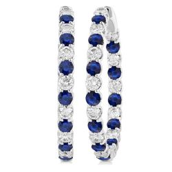 LinLysAr 14K White Gold Diamond Statement Earrings