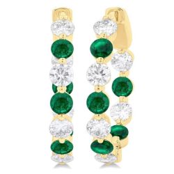 CaOraOra 14K White Gold Diamond Earrings