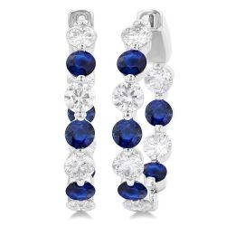 MirNoLux LinSolEl 14K White Gold Diamond Earrings