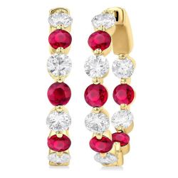 ElElLin ValLuxSol 14K White Gold Diamond Earrings