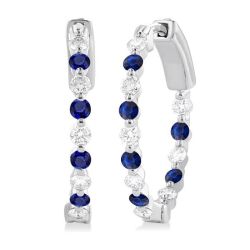 IsZenXe 14K White Gold Diamond Earrings