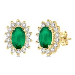 LinOraTh OraPhoCa 14K White Gold Diamond Halo Earrings