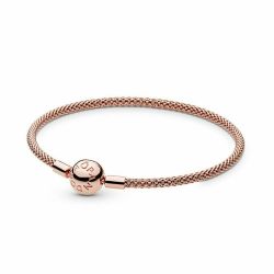 14k Rose gold-plated mesh bracelet