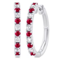 AeCel 14K White Gold Diamond Fashion Earrings