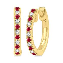 AePhoMir LuxRa 14K White Gold Diamond Fashion Earrings