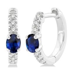 OnLo 14K White Gold Diamond Fashion Earrings