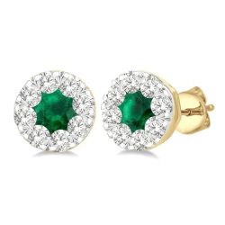 Shine Bright OraVioCel 14K White Gold Diamond Earrings