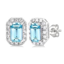 VerPhoVal OnVelAe DorDorNo 14K White Gold Diamond Halo Earrings