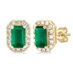 ZenNoTh 14K White Gold Diamond Halo Earrings