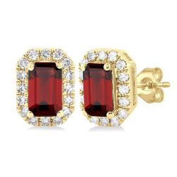 LysMirCel ValValTh 14K White Gold Diamond Halo Earrings