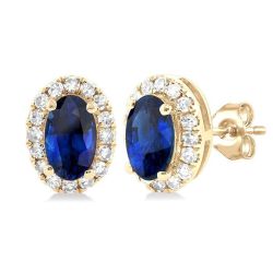 OnRa 14K White Gold Diamond Halo Earrings