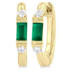 CelArDor IsVioLys 14K White Gold Diamond Vintage Earrings