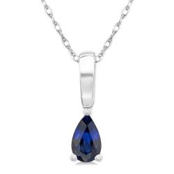 Sable Pear Shape Gemstone Solitaire Pendant