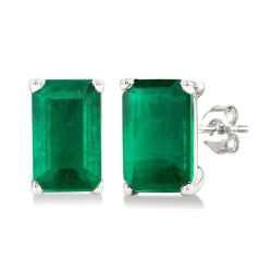 ZenAeOra 14K White Gold Diamond Earrings