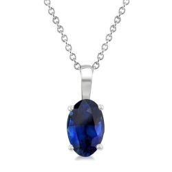 Seraph Oval Shape Gemstone Solitaire Pendant
