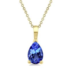 Celestia Pear Shape Gemstone Solitaire Pendant