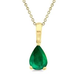 Luna Pear Shape Gemstone Solitaire Pendant