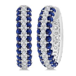 ValZenDor 14K White Gold Diamond Earrings