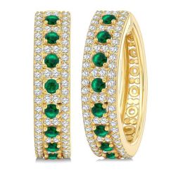 OnDorLin LuxOnOn 14K White Gold Diamond Earrings