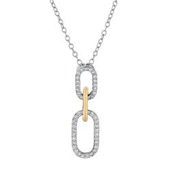 Diamond Link Dangle Pendant