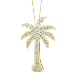 Diamond Palm Tree Pendant
