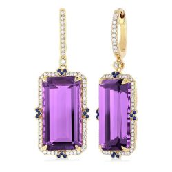 VioXeDor VioCelAe 14K White Gold Diamond Halo Earrings