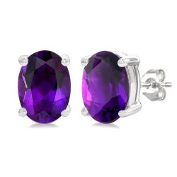 ThLysZen 14K White Gold Diamond Earrings