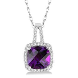 Gemstone & Diamond Pendant