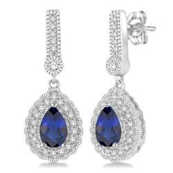 LysOraOra 14K White Gold Diamond Earrings