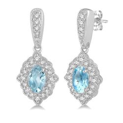 OnIs ElRaOn 14K White Gold Diamond Pave Earrings