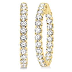 OraRaAr 14K White Gold Diamond Earrings