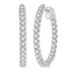 IsVioVal DorElMir 14K White Gold Diamond Earrings