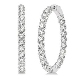 ArXeMir 14K White Gold Diamond Earrings