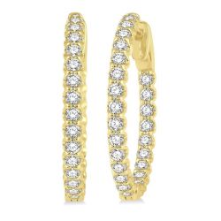 SolOraVal 14K White Gold Diamond Earrings