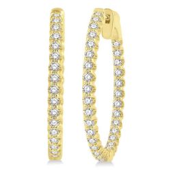 ValLoCel ZenOnTh 14K White Gold Diamond Earrings