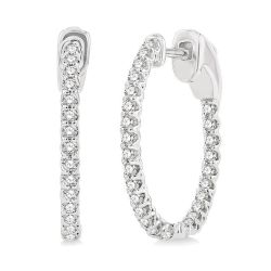 ValEl LoPhoIs 14K White Gold Diamond Earrings