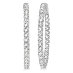 CaAeAr CelCelLin 14K White Gold Diamond Anniversary Earrings