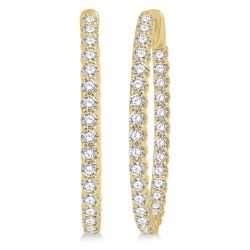 VioDorNo 14K White Gold Diamond Anniversary Earrings