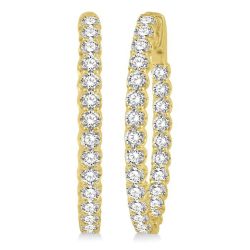 VelIon 14K White Gold Diamond Anniversary Earrings