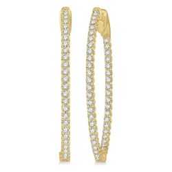 CaIsVel LinIsAr NoVioNo 14K White Gold Diamond Anniversary Earrings