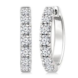 VerLysVal 14K White Gold Diamond Fashion Earrings