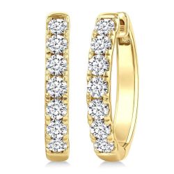 DorOnEl 14K White Gold Diamond Fashion Earrings