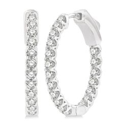 CelArLux IsVio 14K White Gold Diamond Fashion Earrings