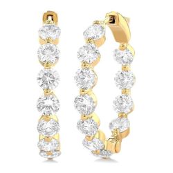 LinSolIs 14K White Gold Diamond Fashion Earrings