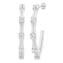 LoVelOn 14K White Gold Diamond Fashion Earrings