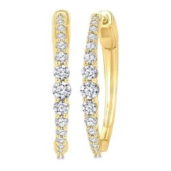 ValValLys IsXe 14K White Gold Diamond Earrings