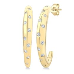 VelSolVel ValThVel 14K White Gold Diamond Fashion Earrings