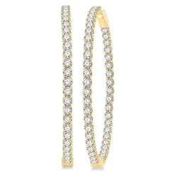 AeCelCa 14K White Gold Diamond Earrings