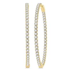 IsXeMir 14K White Gold Diamond Earrings